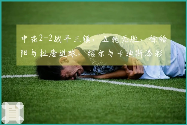 申花2-2战平三镇，五轮无胜，徐皓阳与拉唐进球，绍尔与卡迪斯添彩